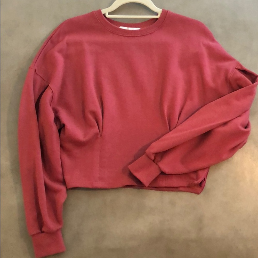 THE FRANKIE SHOP CROPPED SWEATSHIRT